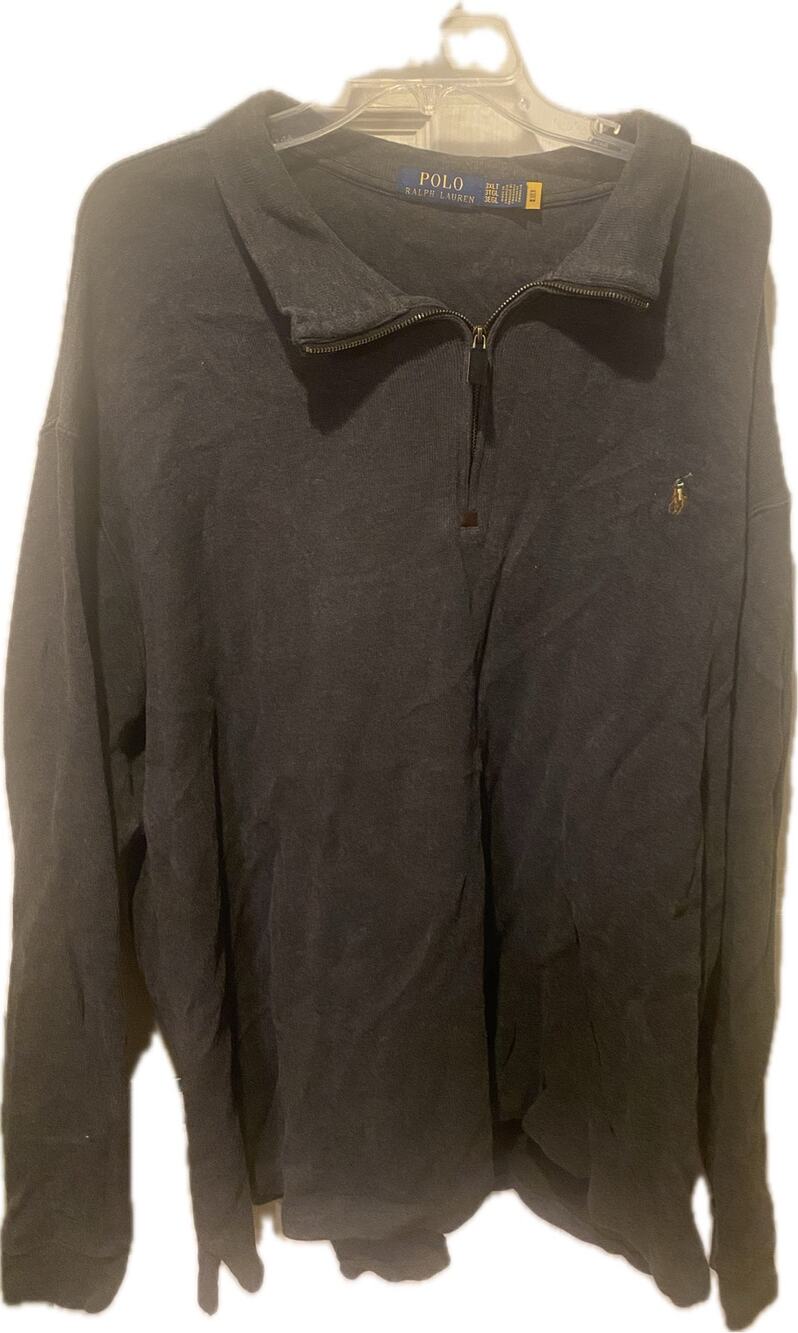 Polo Ralph Lauren Men’s Estate Quarter-Zip Pullover Sweater Gray 3XLT Big & Tall